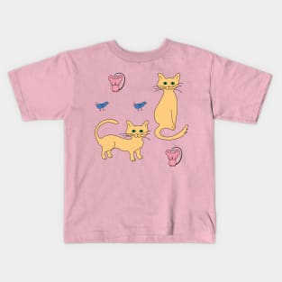 Cats, Mice, and Birds Kids T-Shirt